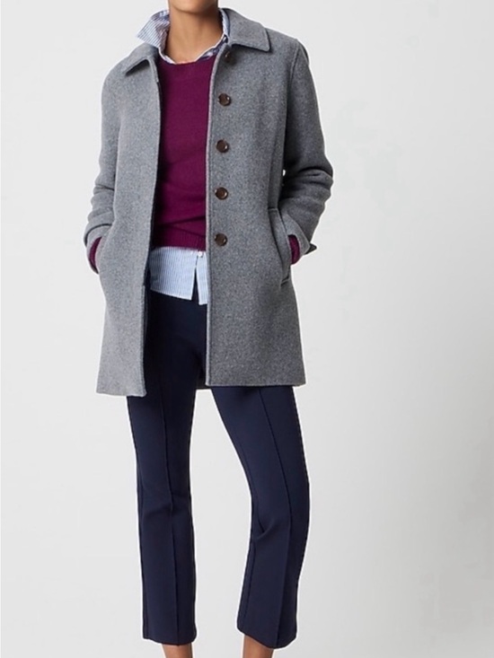 J. Crew Jackets & Blazers - Women’s Gray Wool Blend Driving Coat